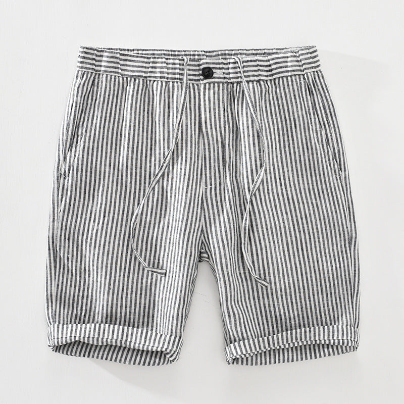 Sitges Striped Shorts - White