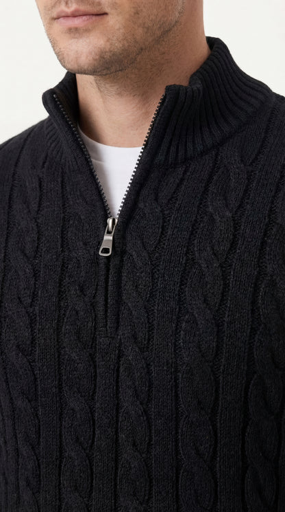 Fieldknit Zip Sweater