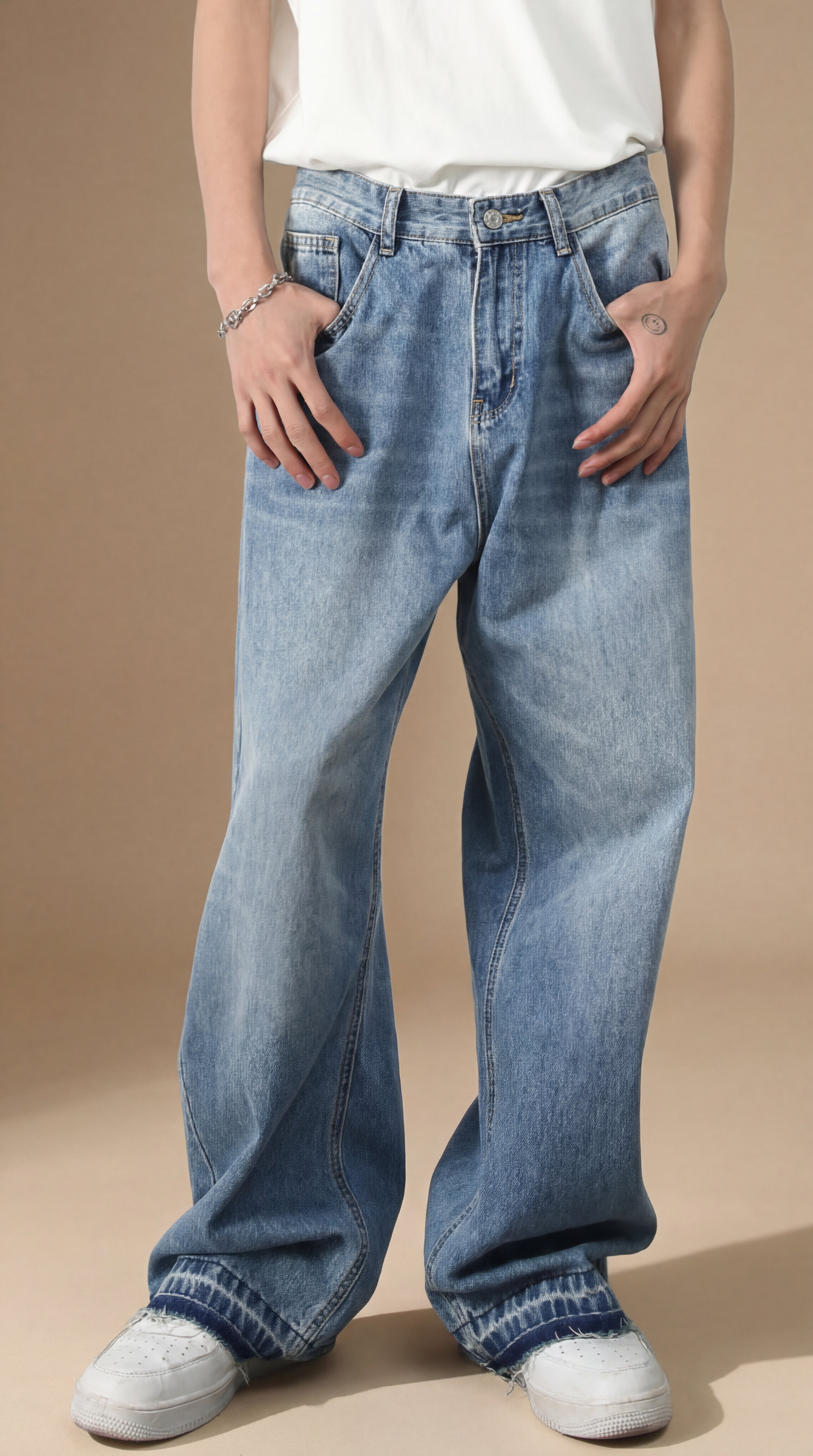 Vaqueros rectos vintage para hombre