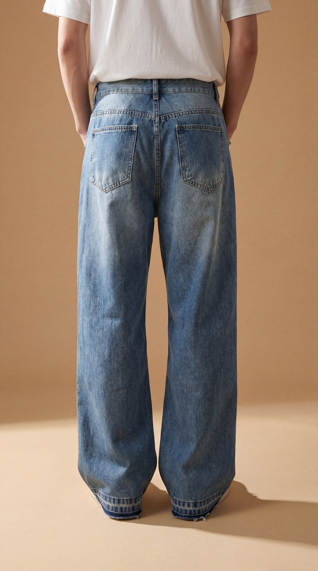 Vaqueros rectos vintage para hombre