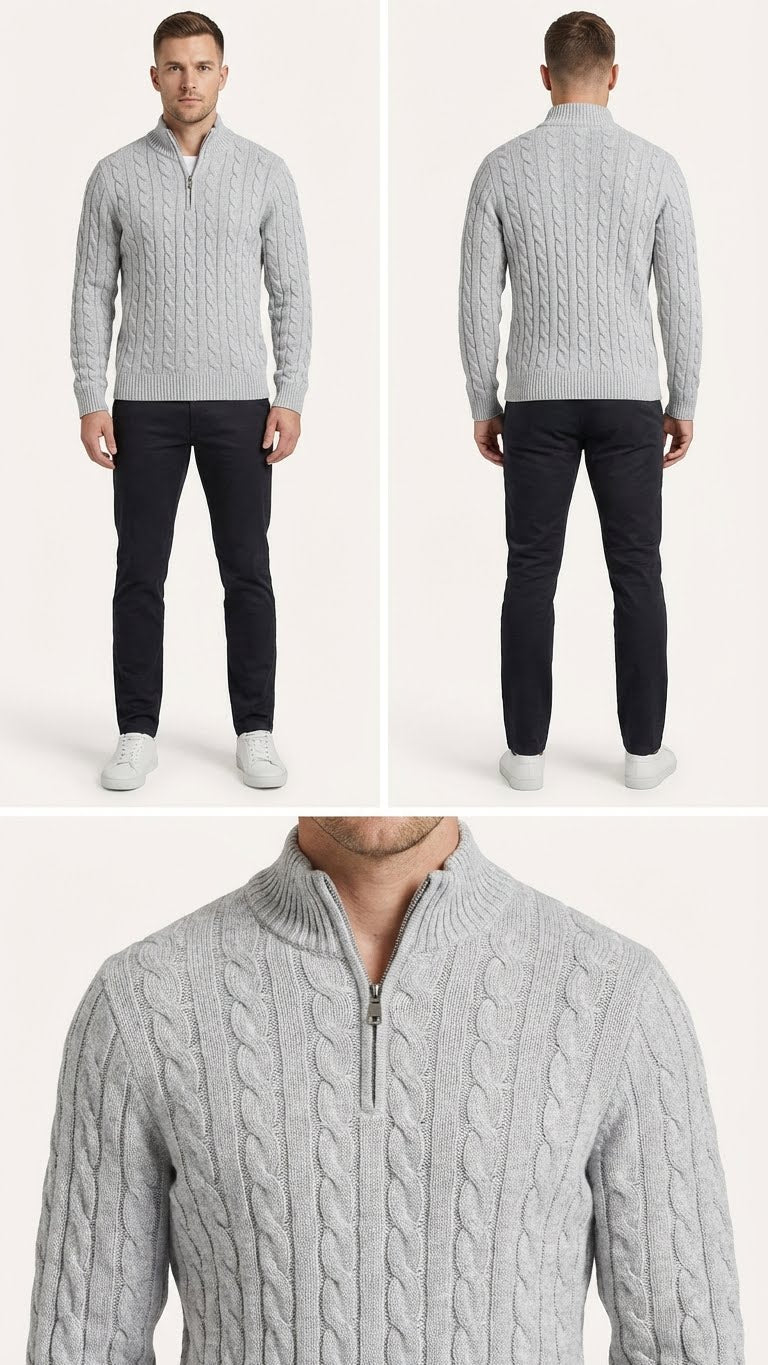 Fieldknit Zip Sweater