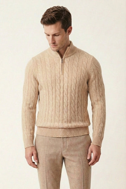 Fieldknit Zip Sweater