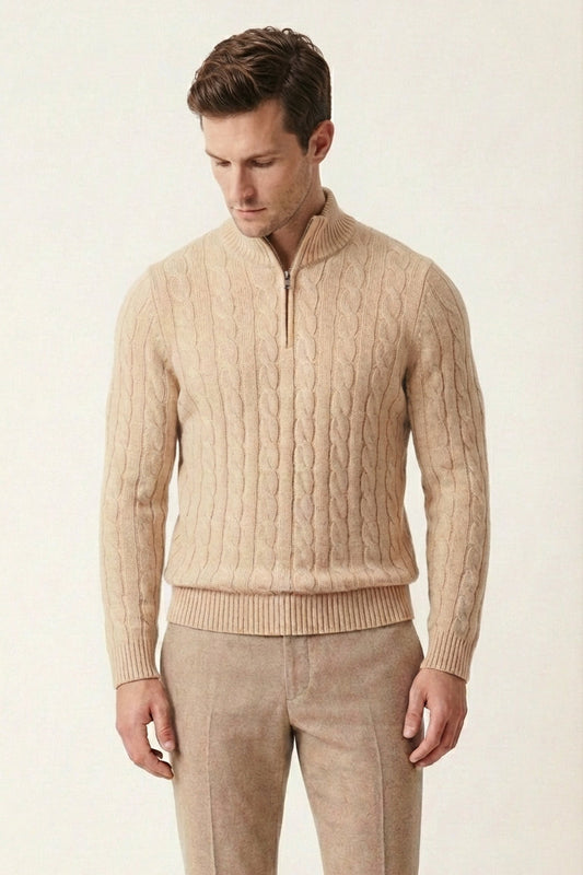 Fieldknit Zip Sweater