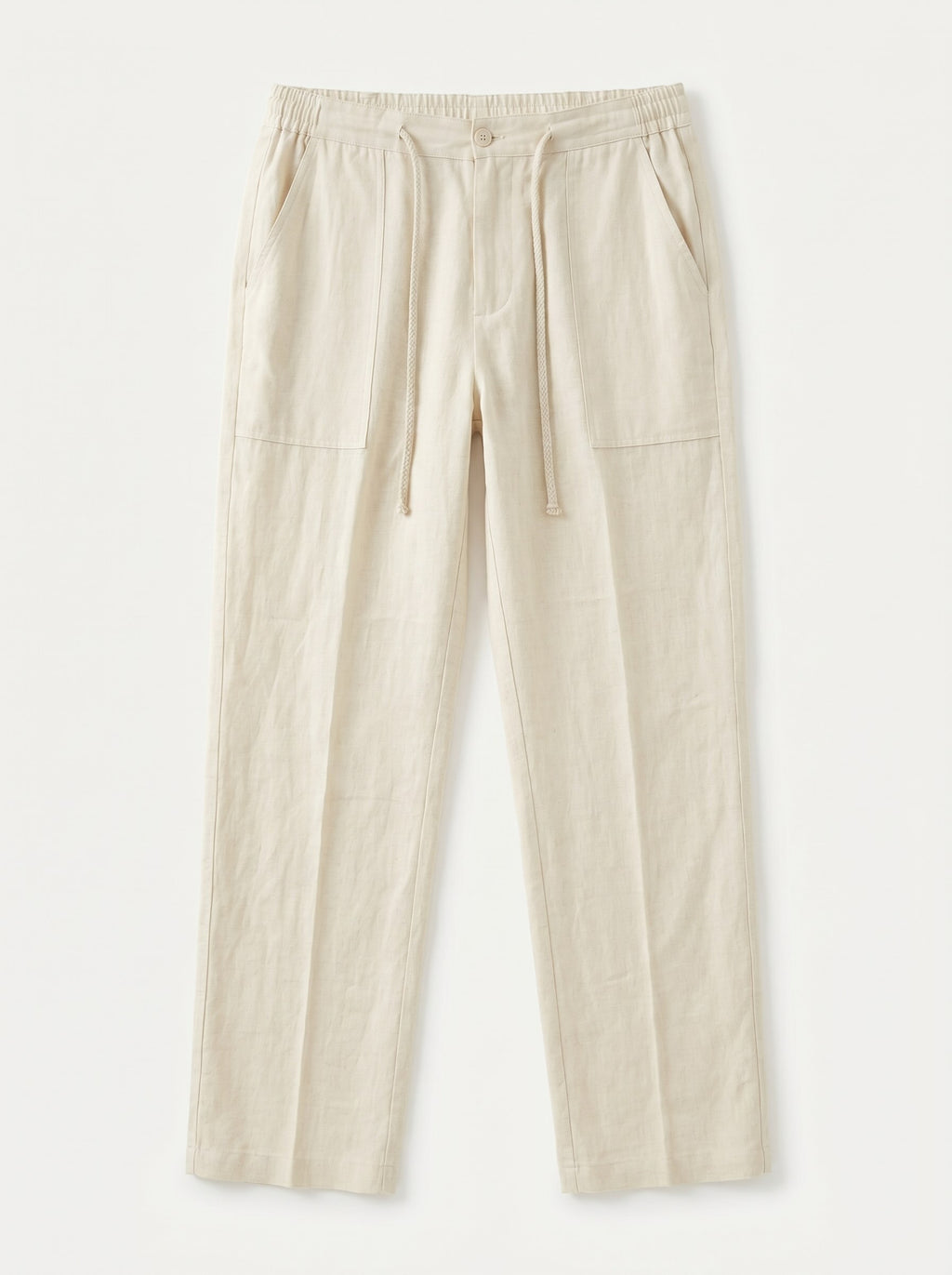 Pantalones de lino con cordón