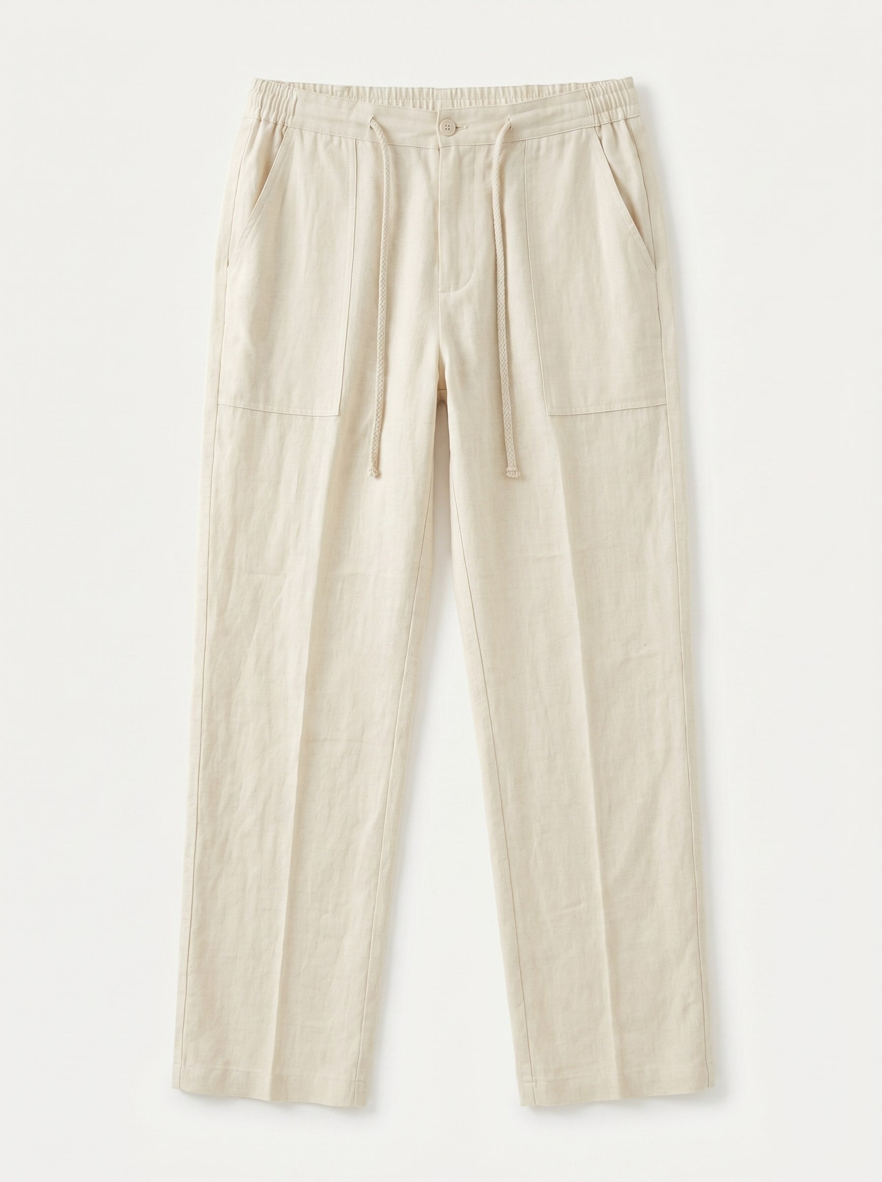Pantalones de lino con cordón