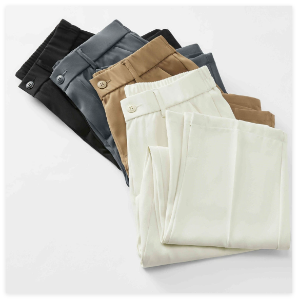 Pantalones rectos y holgados