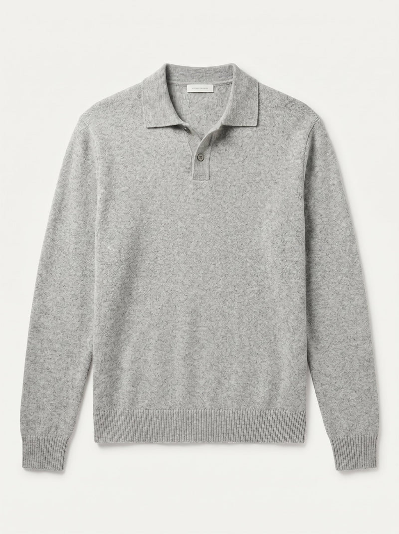 Suéter polo vintage - Grey