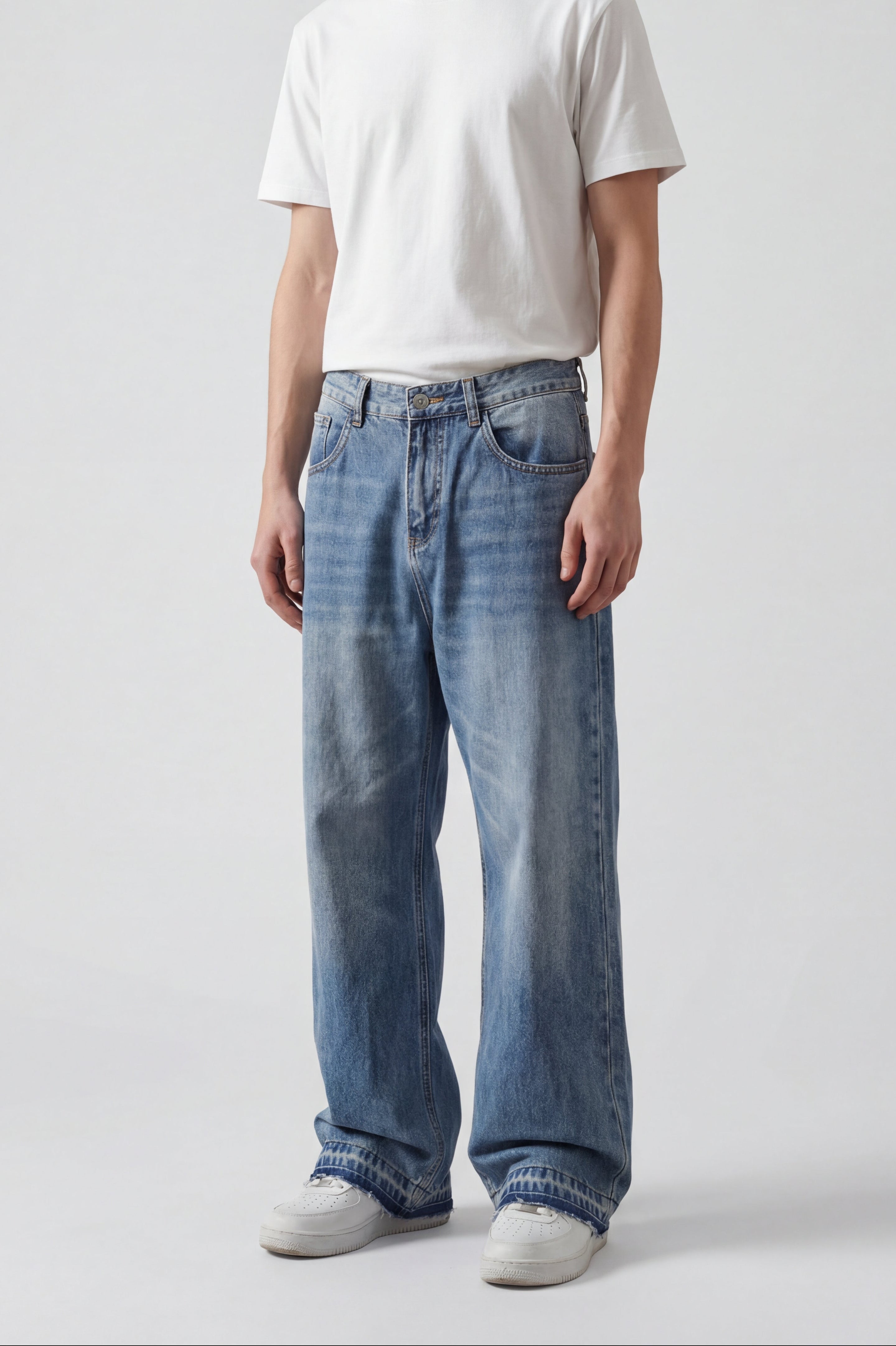 Vaqueros rectos vintage para hombre