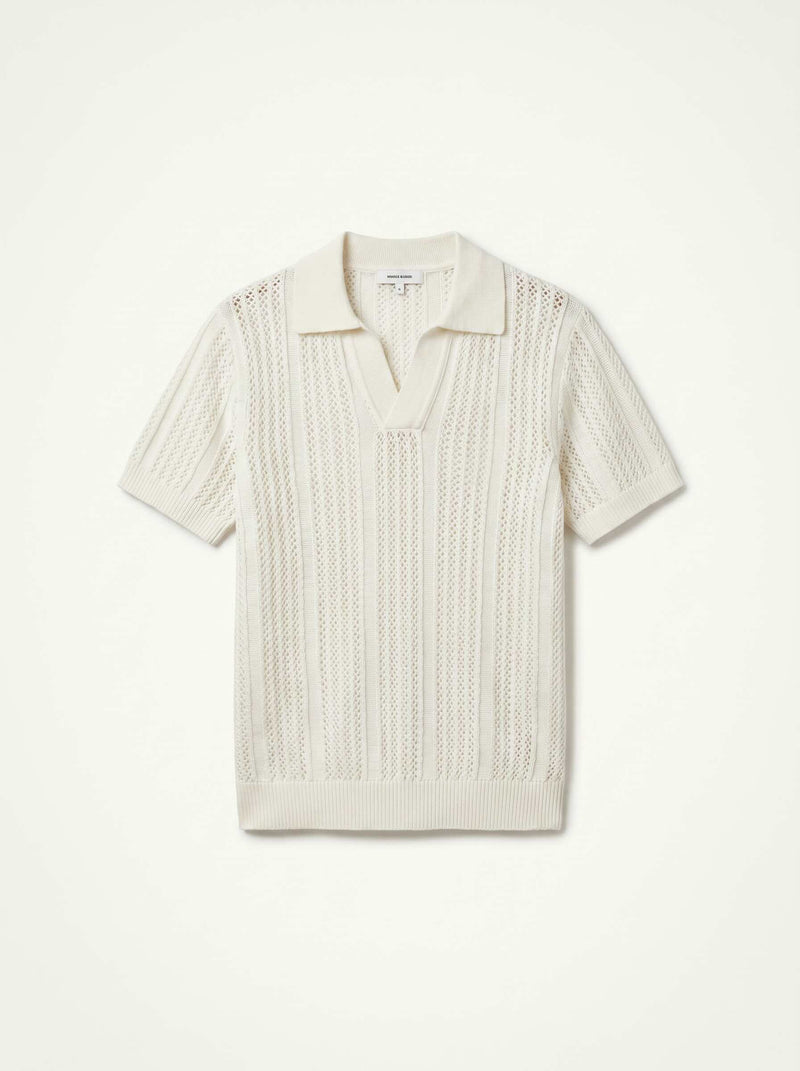 arctic-knit-polo - White