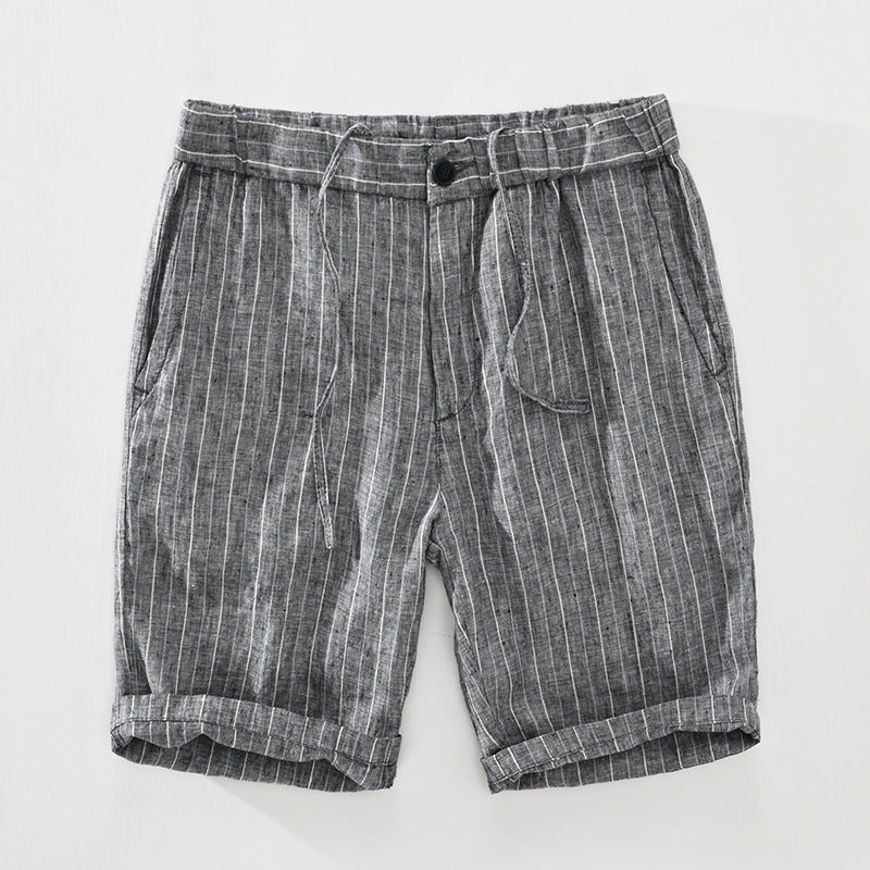 Sitges Striped Shorts - Grey