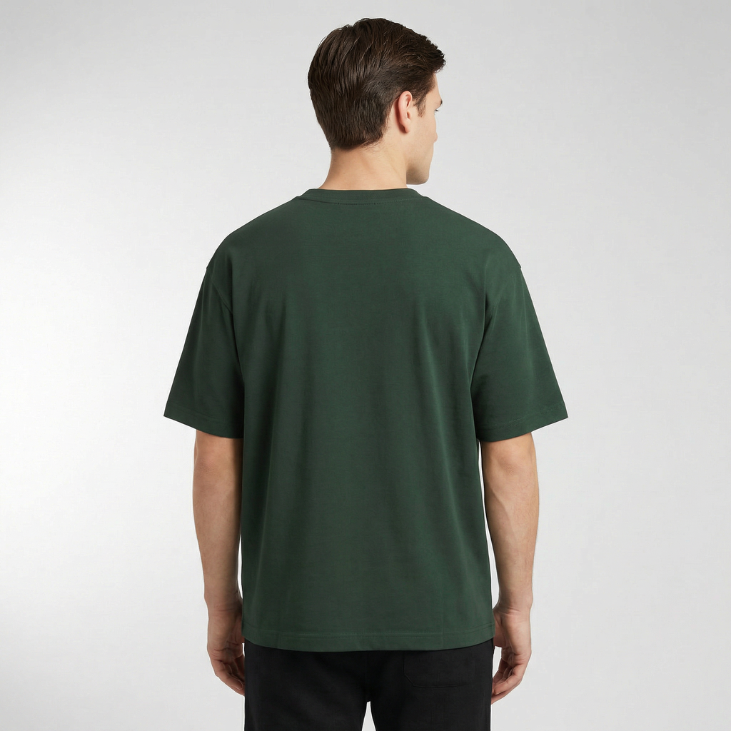 Camiseta holgada de cuello redondo