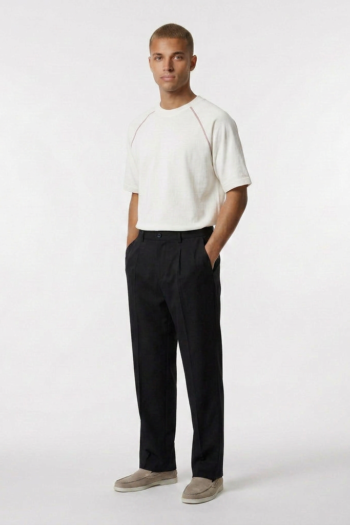 Camisa informal de manga corta - White