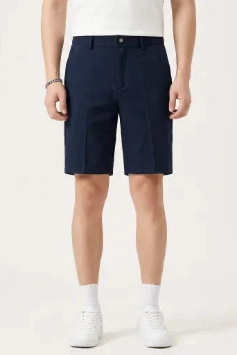pantalones cortos básicos informales - Navy Blue