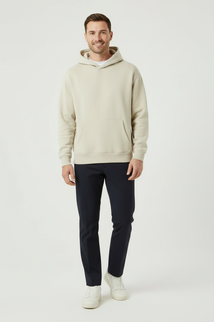 Suéter con capucha - Bajia beige