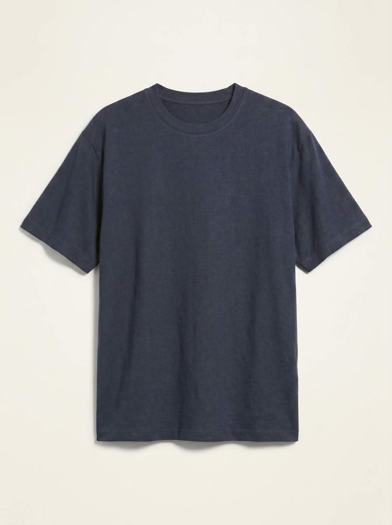 Camiseta holgada de cuello redondo - Marineblue