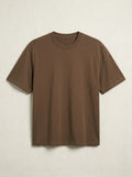 Camiseta holgada de cuello redondo
