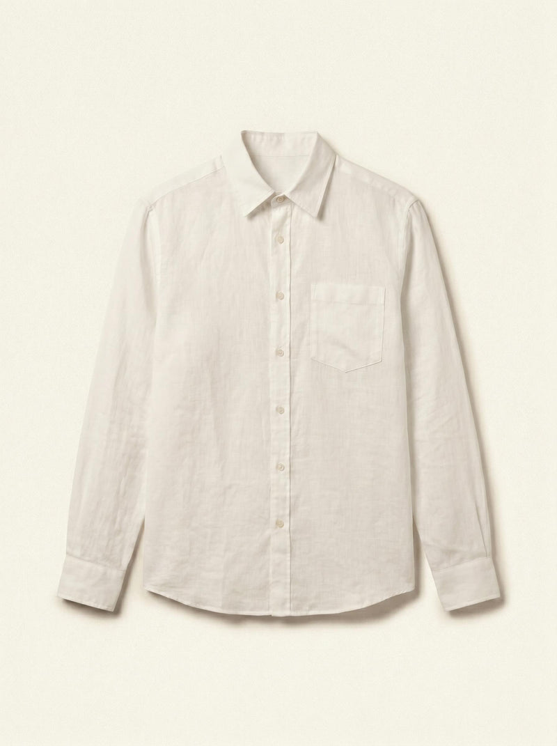 VÉLDE — Ibiza Linen Shirt - White
